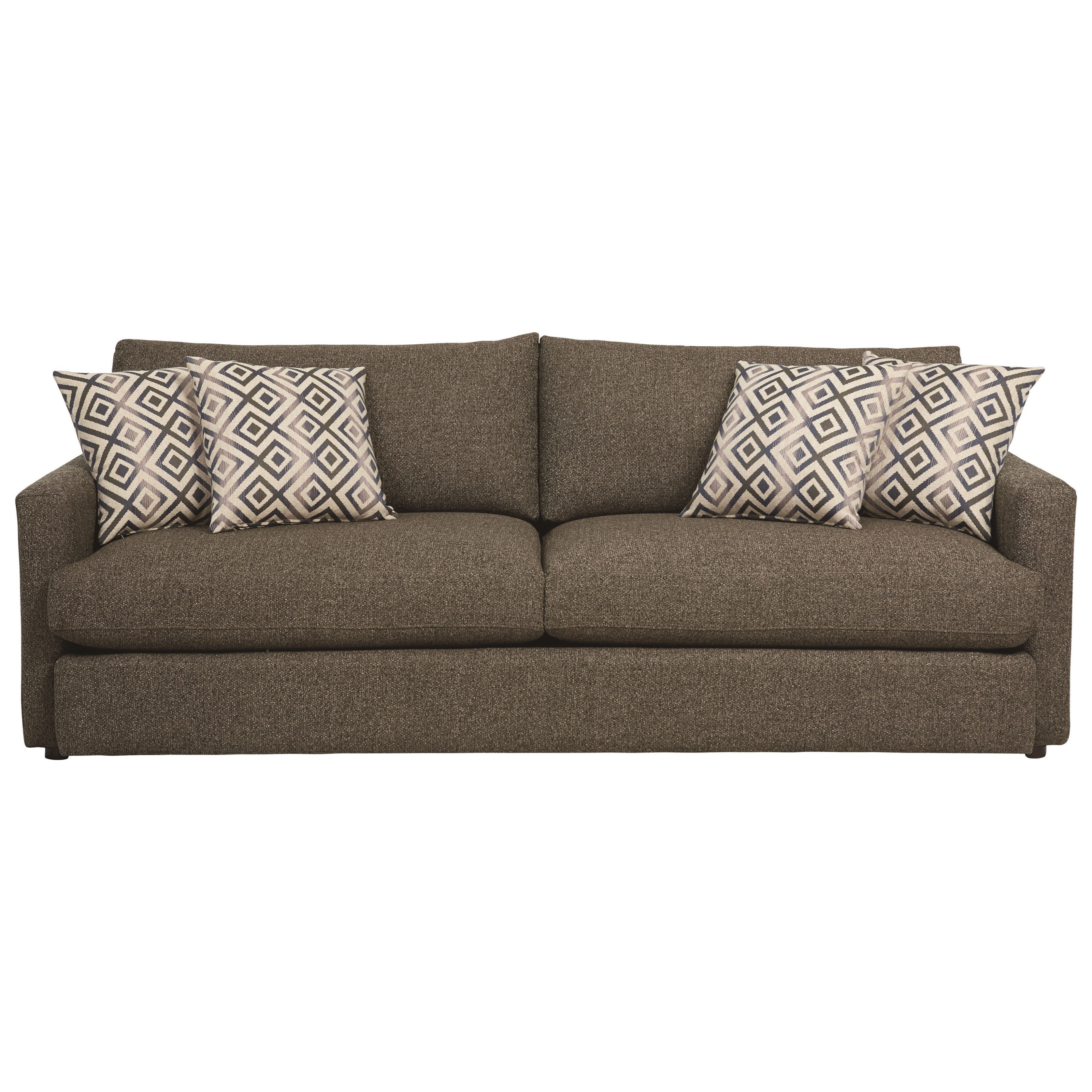 Bassett Allure Contemporary Sofa with Track Arms Bassett of Cool